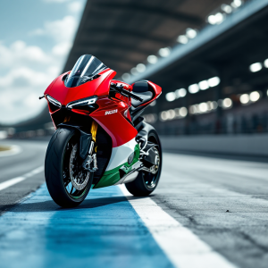 Ducati Panigale V4 Tricolore Italia in azione