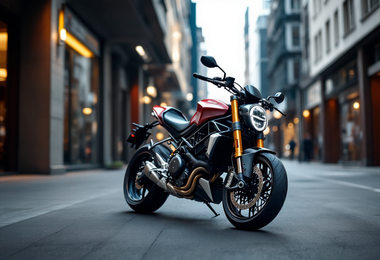 Ducati Streetfighter V4 2025 in azione su strada