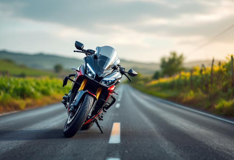 Fantic Stealth 125 in azione su strada