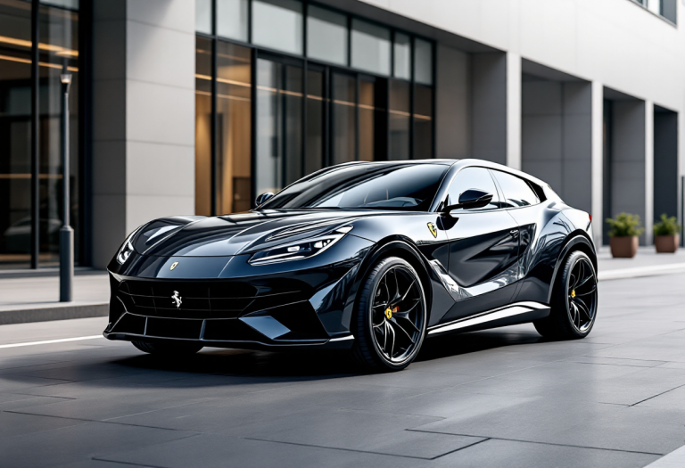 Ferrari Purosangue Novitec in un ambiente esclusivo
