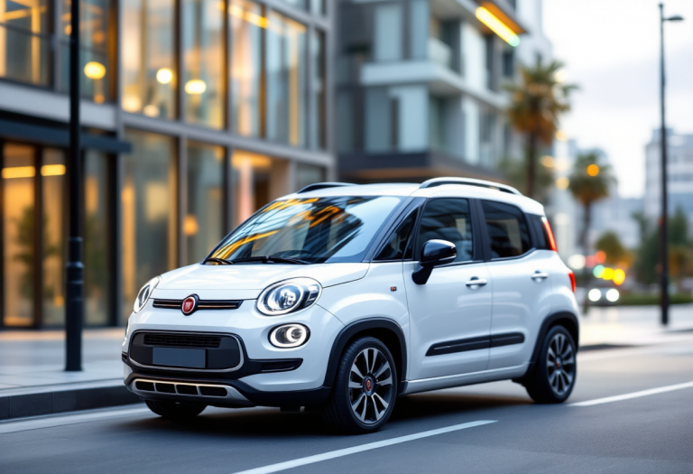 Fiat Grande Panda in un contesto urbano moderno