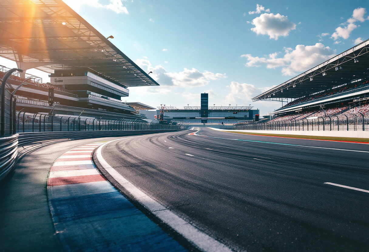 Immagine del GP d'Australia 2025 con auto da corsa