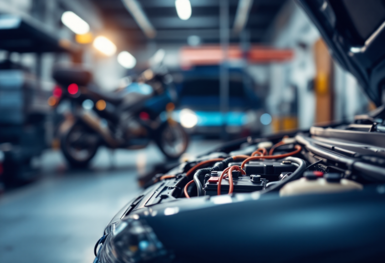 Procedura sicura per staccare la batteria di un veicolo