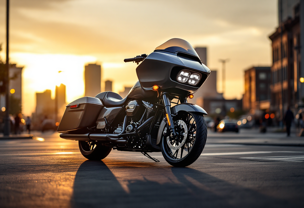 Harley-Davidson CVO Road Glide RR in un paesaggio mozzafiato