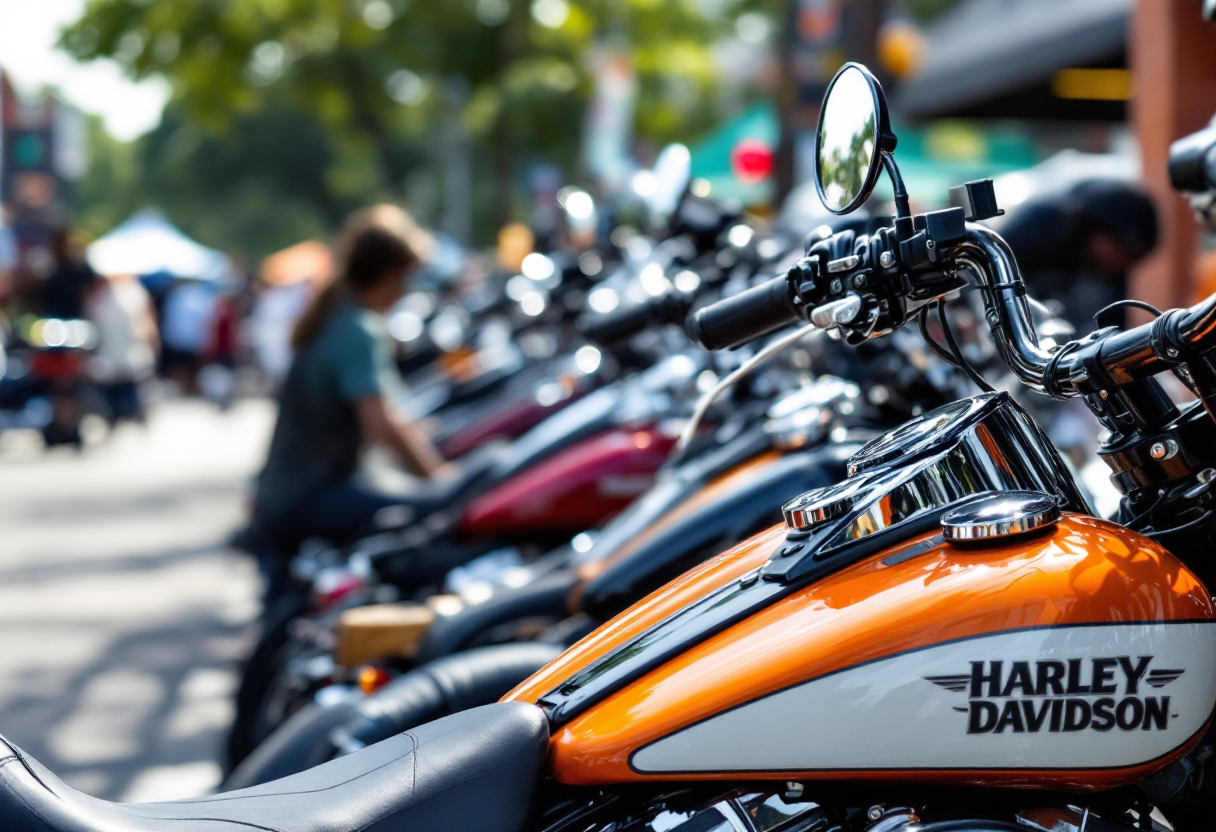 Motociclette Harley-Davidson al Euro Festival 2025