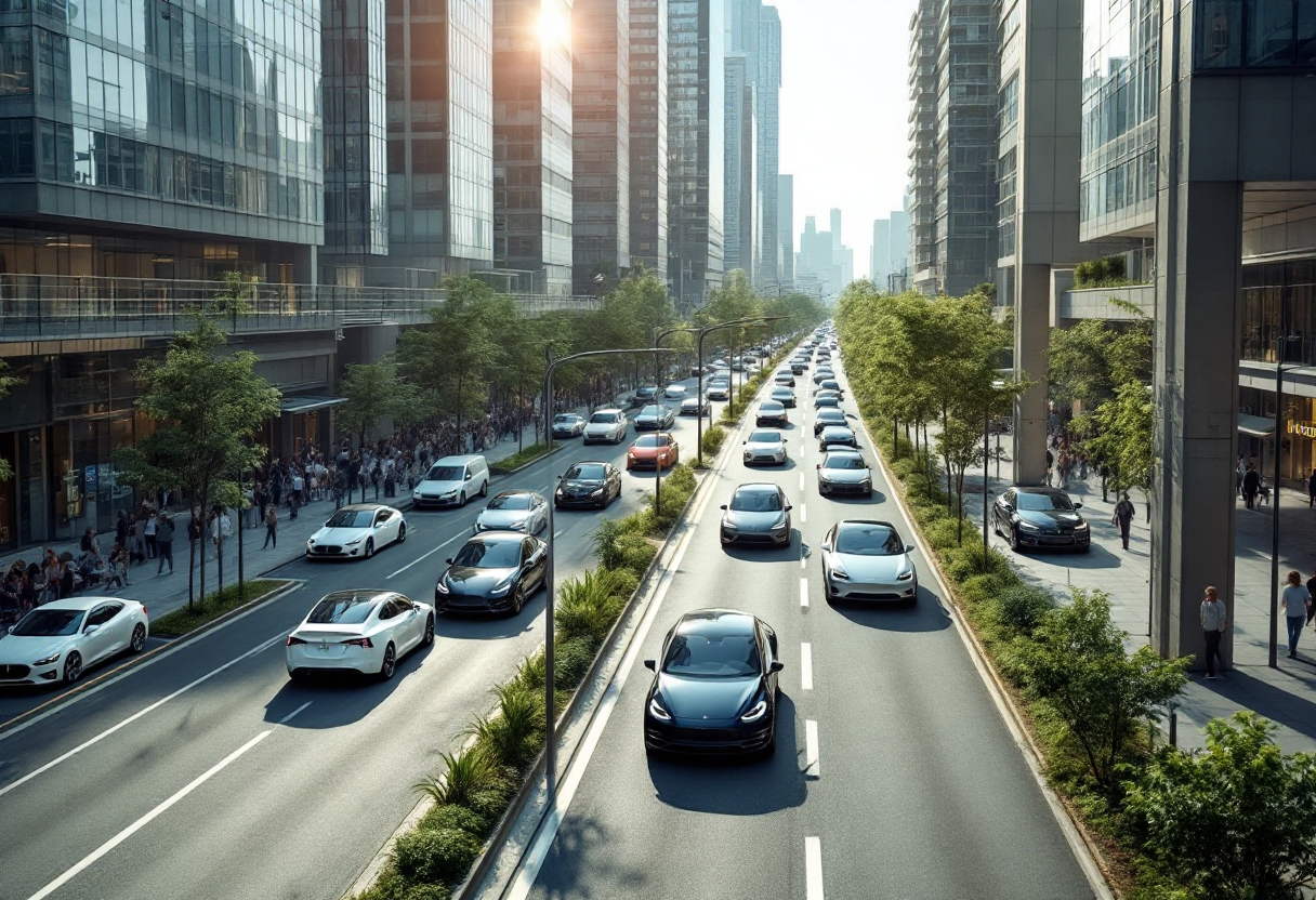 Grafico delle immatricolazioni auto in Italia nel 2025