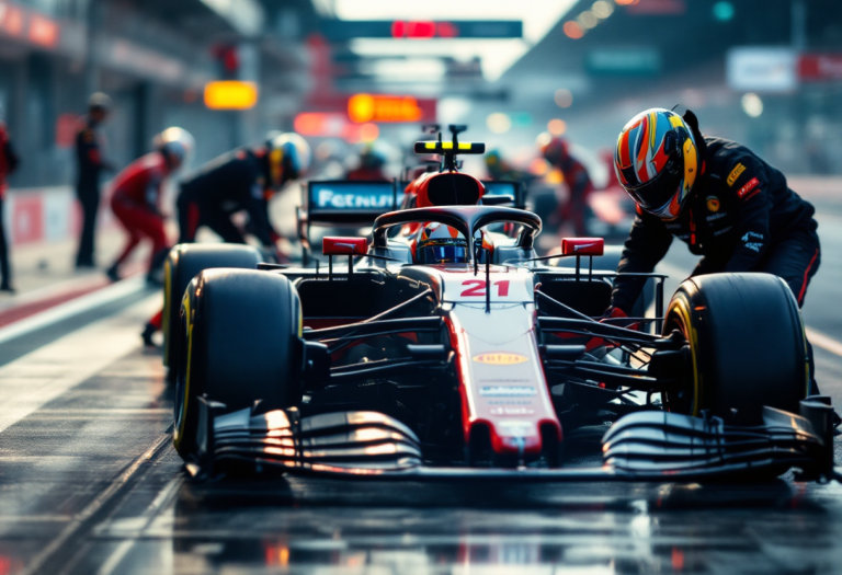 Max Verstappen e Yuki Tsunoda durante un evento di Red Bull Racing