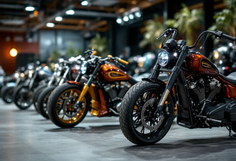 Asta di moto custom con creazioni Deus Ex Machina