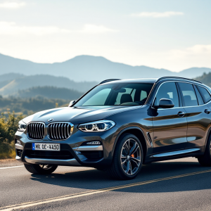 BMW X3 40d xDrive in movimento su strada