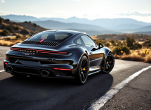 Nuova Porsche 911 Turbo S facelift 2026 in azione