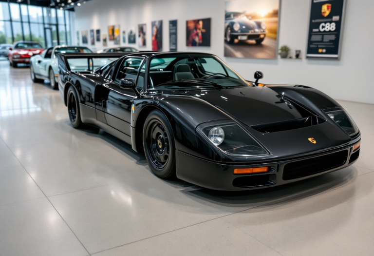 Porsche C88 in un contesto storico del marchio