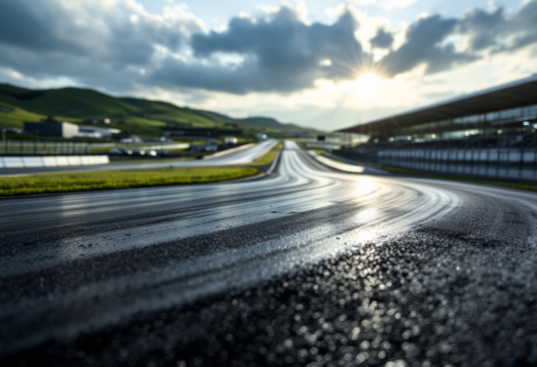 Logo Porsche e circuito di Nardò in Puglia