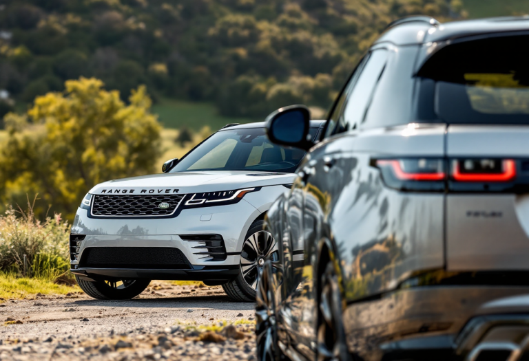 Nuova Range Rover Velar 2026 in un paesaggio urbano