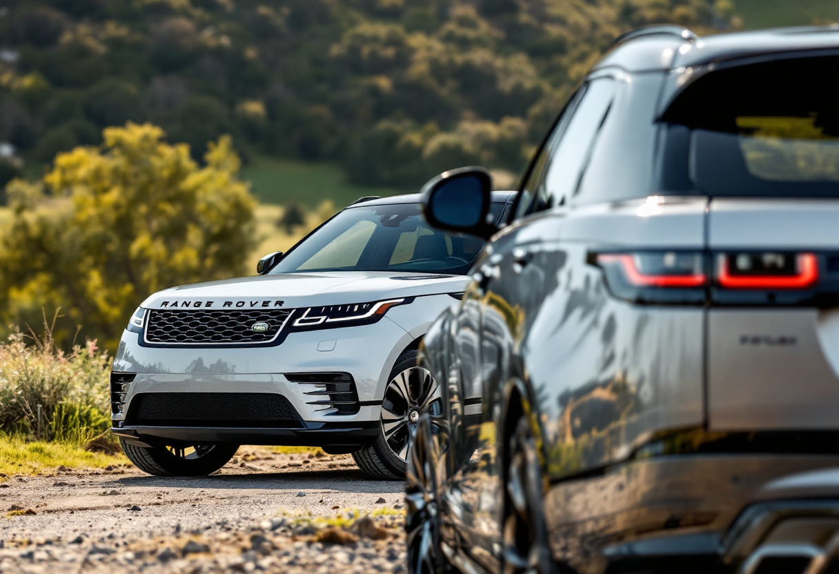 Nuova Range Rover Velar 2026 in un paesaggio urbano