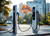 Peugeot e-208 in fase di ricarica elettrica