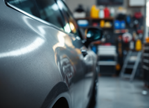 Immagine che mostra come rimuovere graffi dalla carrozzeria dell'auto