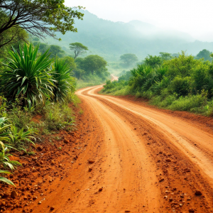 Auto da rally in azione durante il Safari Rally Kenya 2025