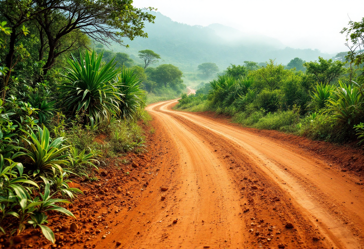 Auto da rally in azione durante il Safari Rally Kenya 2025