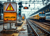 Immagine informativa sullo sciopero dei treni