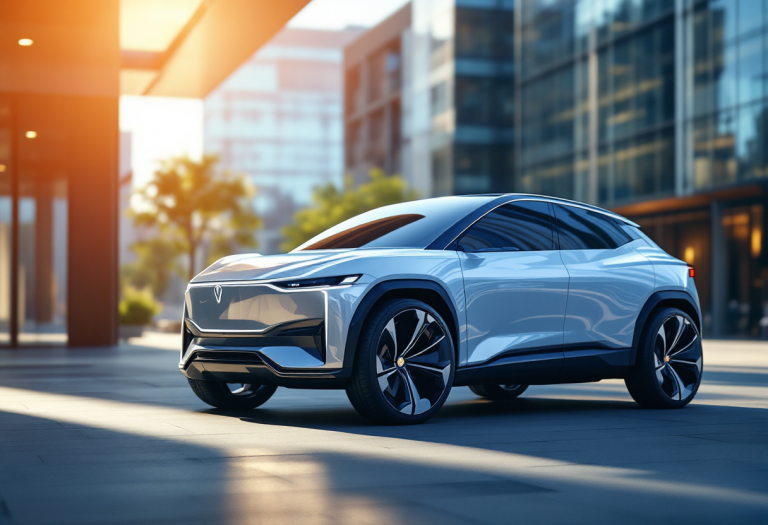 Skoda Elroq RS in movimento per le strade di Milano