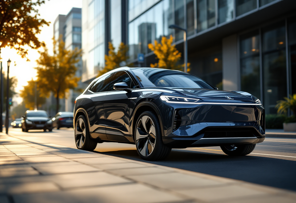 Skoda Enyaq 2025, crossover elettrico moderno e stiloso