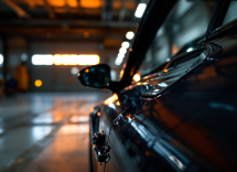 Spia della temperatura dell'acqua accesa su cruscotto auto
