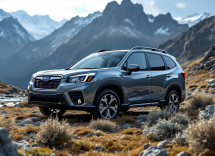 Subaru Forester 2025 in un paesaggio avventuroso