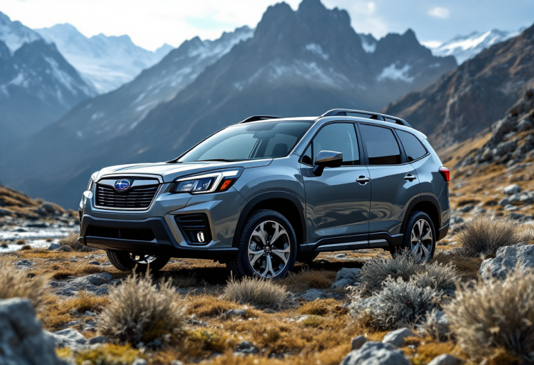 Subaru Forester 2025 in un paesaggio avventuroso