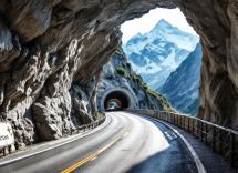 Panorama del Traforo del Monte Bianco con tariffe 2025