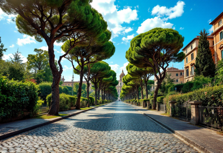 Partecipanti alla Appia Run 2025 che corrono a Roma