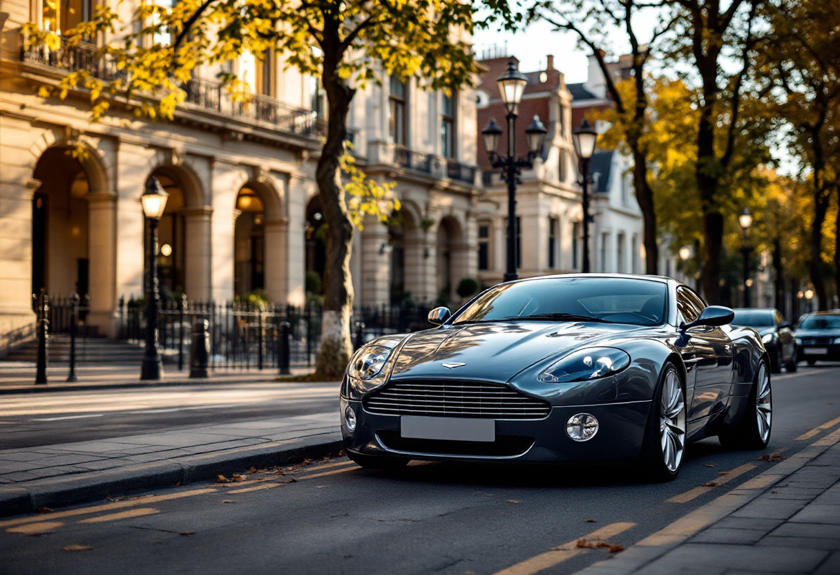 Aston Martin DB7 di Elton John in un elegante contesto