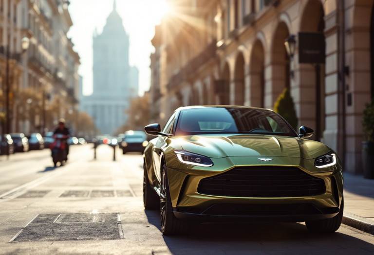 Aston Martin DBX S in movimento su strada