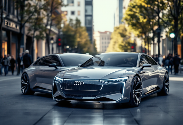 Audi A6 Avant 2025 in esposizione al Fuorisalone di Milano