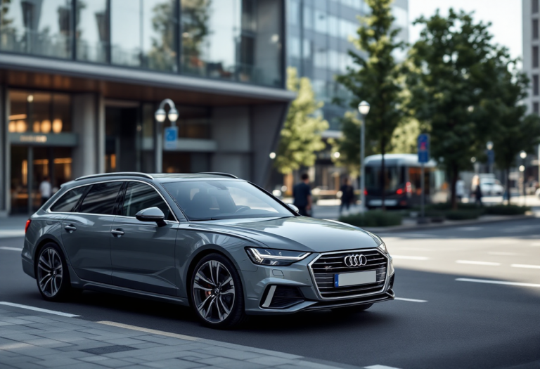 Audi A6 Avant in un elegante contesto urbano