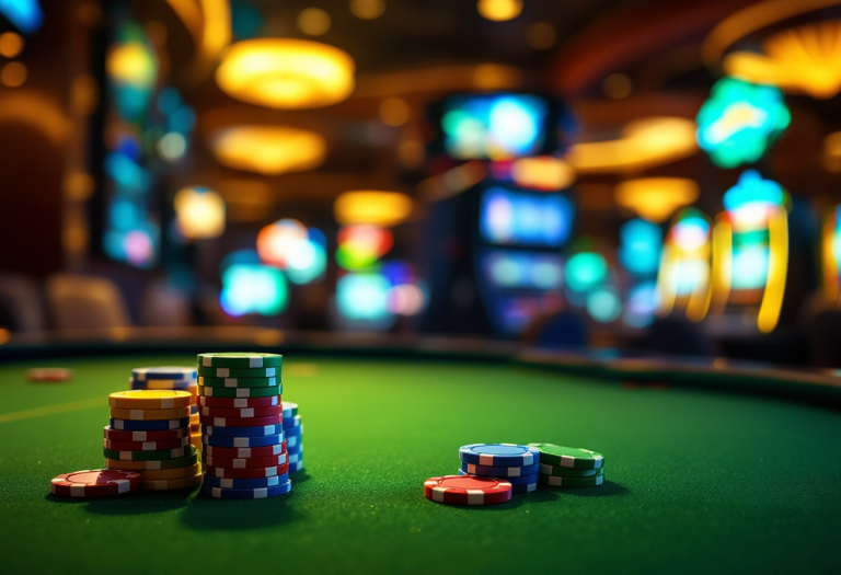 Immagine di auto veloci in un casinò online