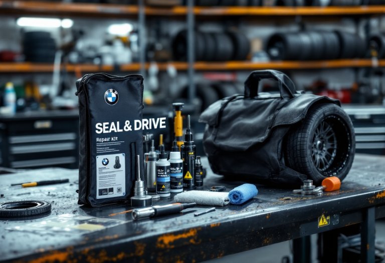 Kit Seal & Drive BMW per riparare forature auto