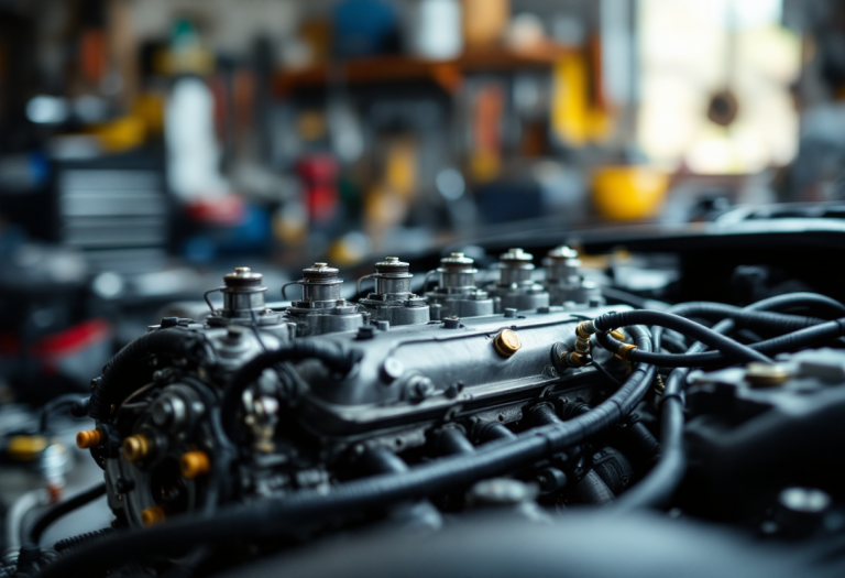 Bobine di accensione auto con segni di usura