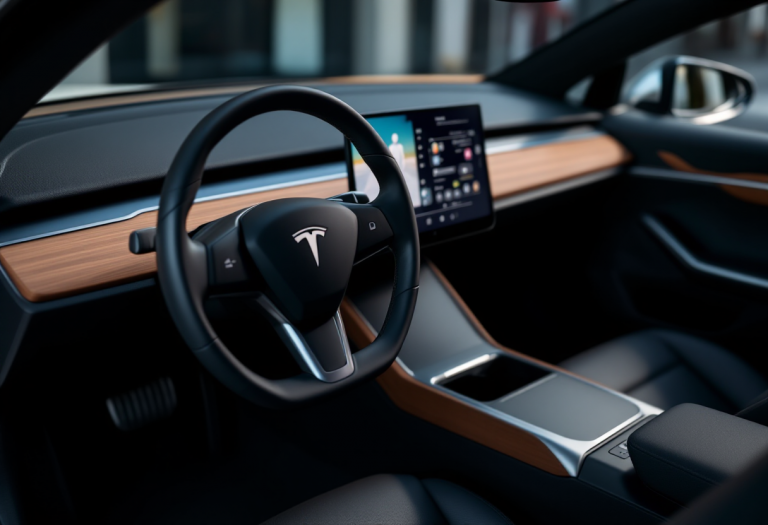 Innovativa modalità oscillante del climatizzatore Tesla Model Y