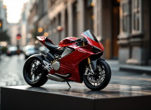 Ducati Panigale V4 Lamborghini in esposizione