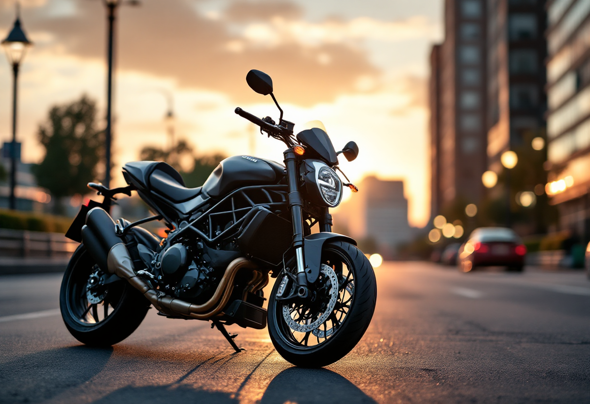 Ducati Streetfighter V2 in azione su strada
