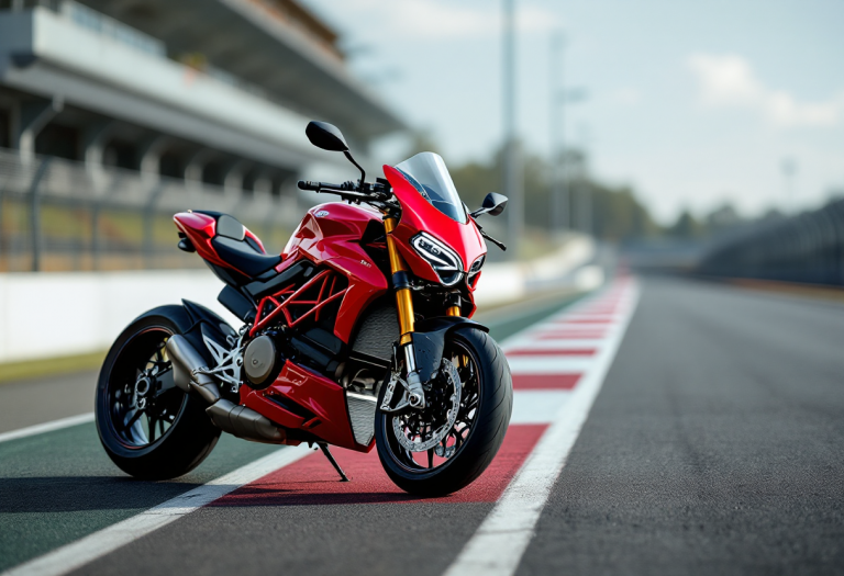 Ducati Streetfighter V4 S 2025 in azione su strada