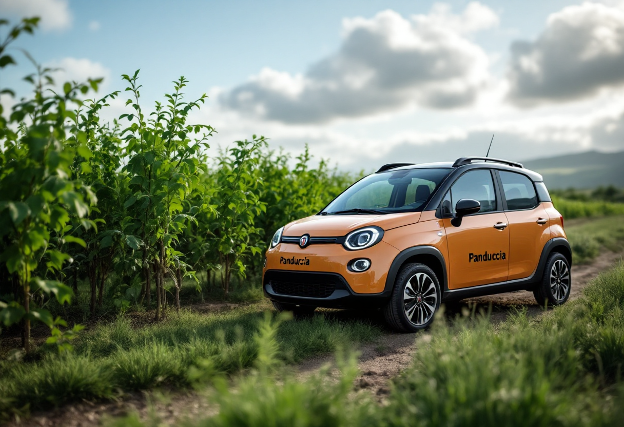 Nuova Fiat Panda elettrica in Isola di Culuccia