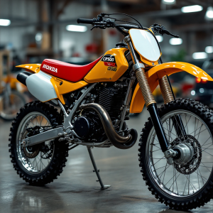 Honda CR500 in azione su un percorso di cross