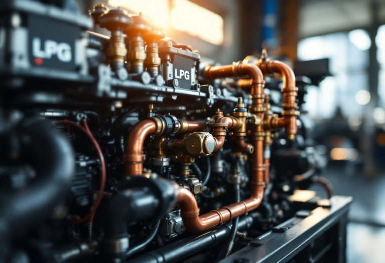 Impianto GPL installato su motore diesel