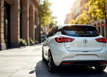Lancia Ypsilon in un contesto urbano elegante