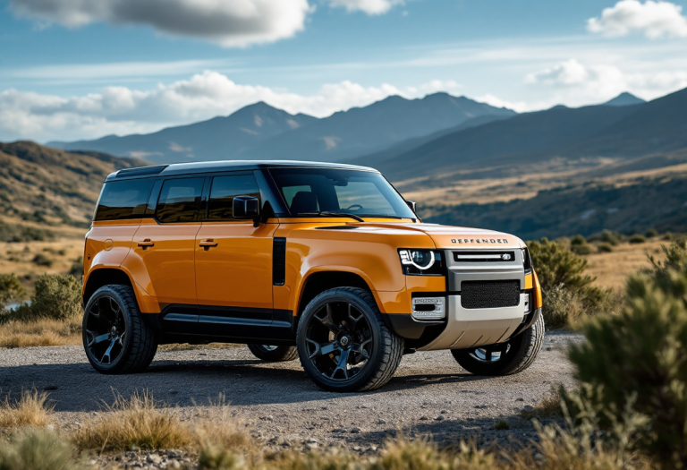 Land Rover Defender 90 Concept 001 in un ambiente elegante
