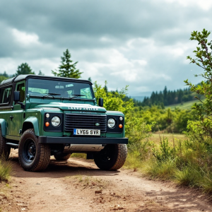 Nuova Land Rover Defender V8 Soft Top in azione