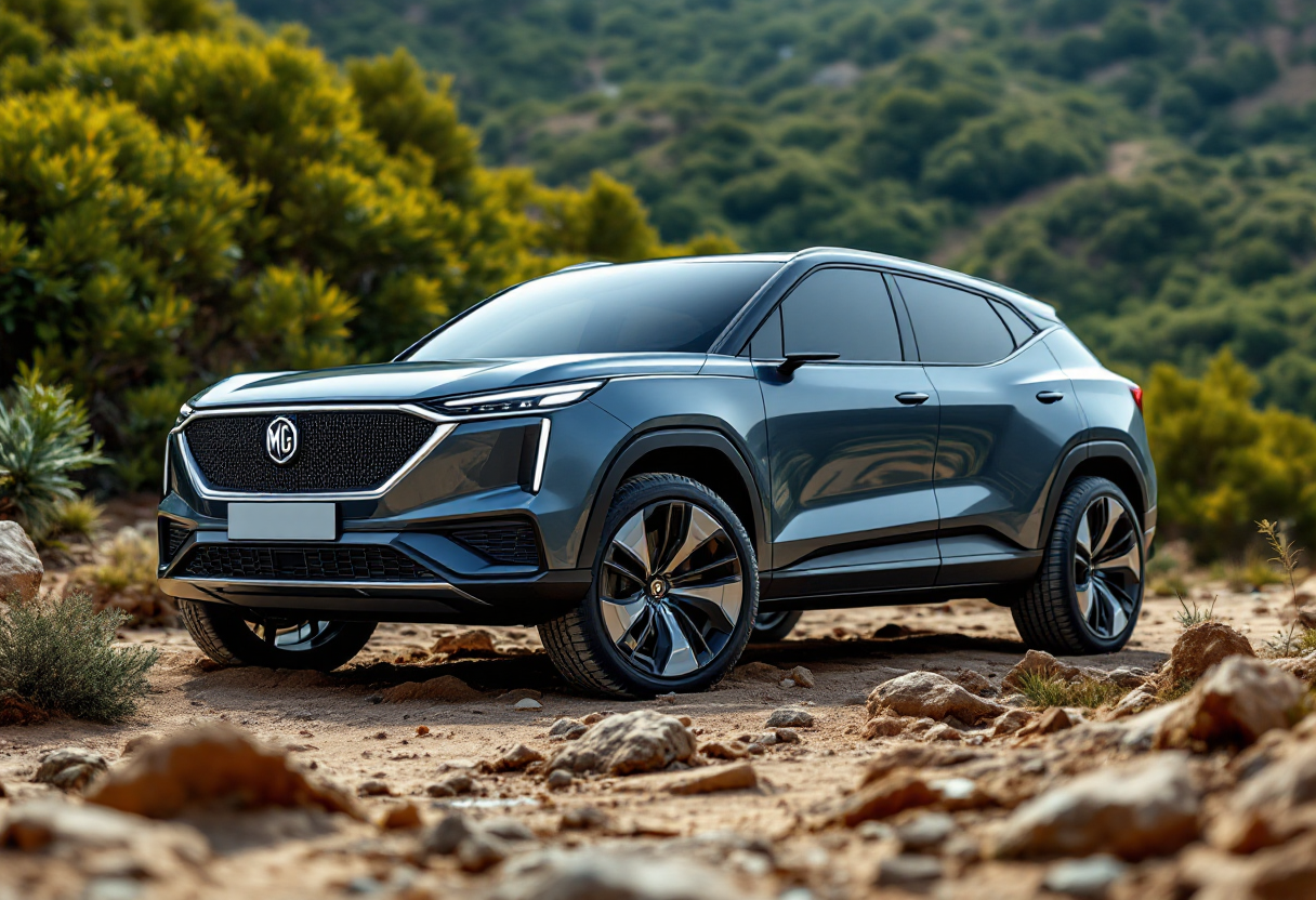 MG Cyber X, il nuovo SUV elettrico in azione