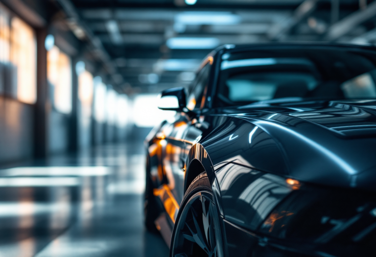 Climatizzatore auto in funzione con manutenzione