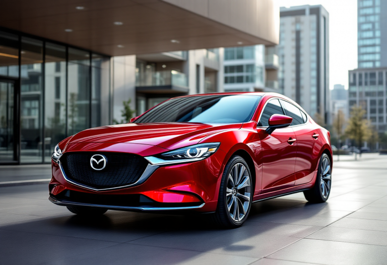 Mazda6e, nuova berlina elettrica, design elegante